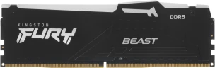 Память DDR5 4x16GB 5200MHz Kingston KF552C40BBAK4-64 Fury Beast RGB RTL Gaming PC5-41600 CL40 DIMM 288-pin 1.25В kit single rank с радиатором Ret