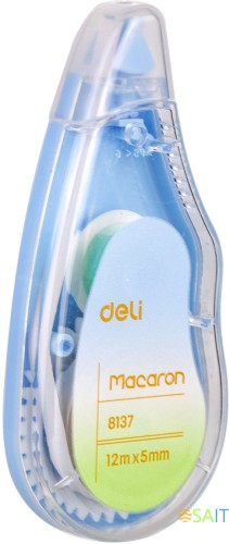 Лента коррект. Deli EH333 12мx5мм ассорти корпус белый блистер (упак.:3шт)