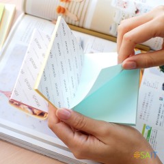 Блок самоклеящийся бумажный Stick`n Magic 21577 76x76мм 100лист. 70г/м2 пастель 4цв.в упак. в линейку