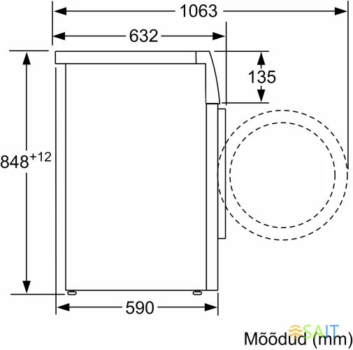 Стиральная машина Bosch Serie 2 WGE03200SN пан.швед. класс: A загр.фронтальная макс.:8кг белый
