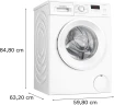 Стиральная машина Bosch Serie 2 WGE03200SN пан.швед. класс: A загр.фронтальная макс.:8кг белый