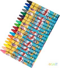 Восковые мелки Deli EC21010 Super Wings 18цв. картон.кор./европод.