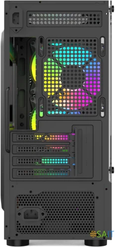 Корпус Bloody BD-CC102F черный без БП mATX 4x120mm 2xUSB2.0 1xUSB3.0 audio bott PSU