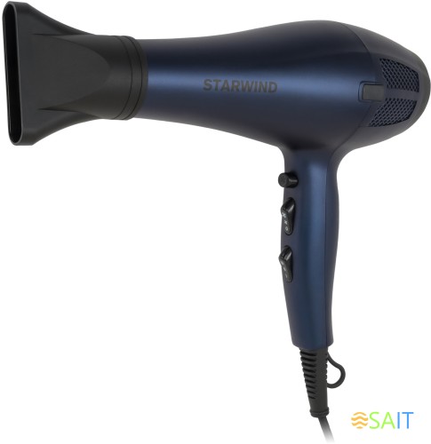 Фен Starwind SHD 7078 2000Вт синий матовый/черный