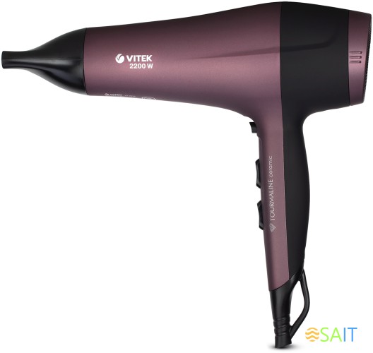 Фен Vitek VT-2535 2200Вт бордовый/черный (2535-VT-01)