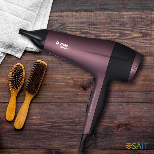 Фен Vitek VT-2535 2200Вт бордовый/черный (2535-VT-01)
