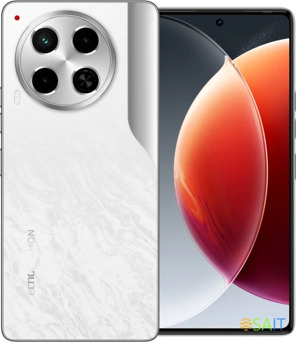 Смартфон Tecno Camon 30 5G 256Gb 8Gb белый моноблок 3G 4G 2Sim 6.78" 1080x2436 Android 14 50Mpix 802.11 a/b/g/n/ac NFC GPS GSM900/1800 Protect