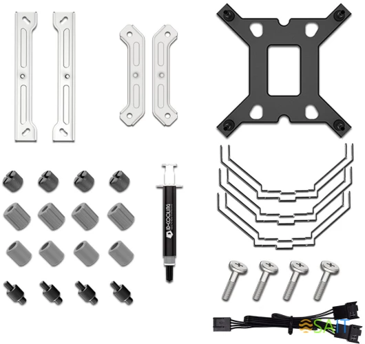 Устройство охлаждения(кулер) ID-Cooling SE-207-XT Slim Soc-AM5/AM4/1200/1700/1851 белый 4-pin 15-35dB Al+Cu 220W 760gr Ret (SE-207-XT SLIM SNOW)