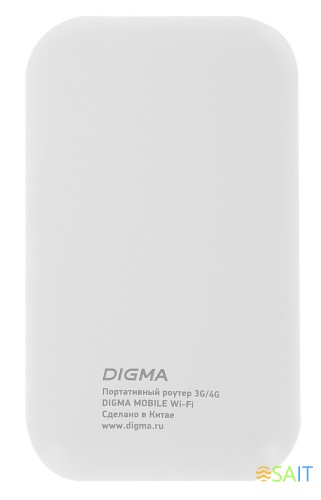 Модем 3G/4G Digma Mobile Wi-Fi DMW1880 micro USB Wi-Fi Firewall +Router внешний белый