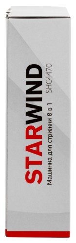 Машинка для стрижки Starwind SHC 4470 красный 3Вт (насадок в компл:2шт)