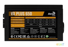 Блок питания Aerocool ATX 650W VX PLUS 650W (20+4pin) 120mm fan 4xSATA RTL