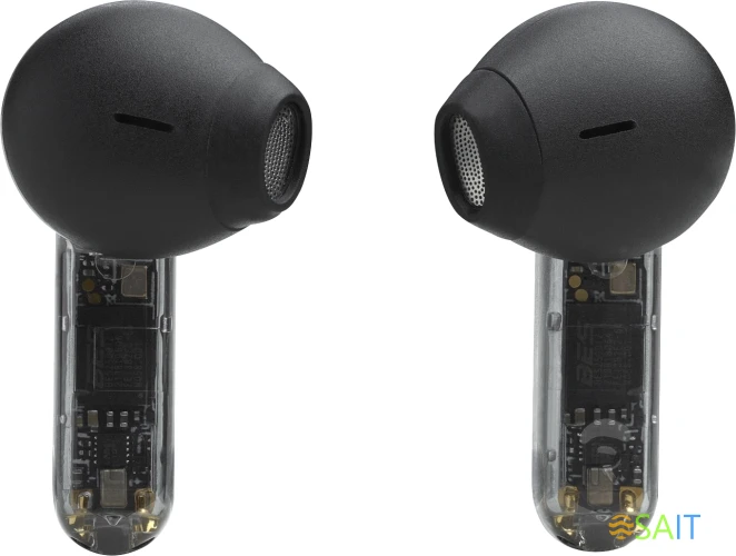 Гарнитура вкладыши JBL Tune Flex Ghost черный беспроводные bluetooth в ушной раковине (JBLTFLEXGBLK)