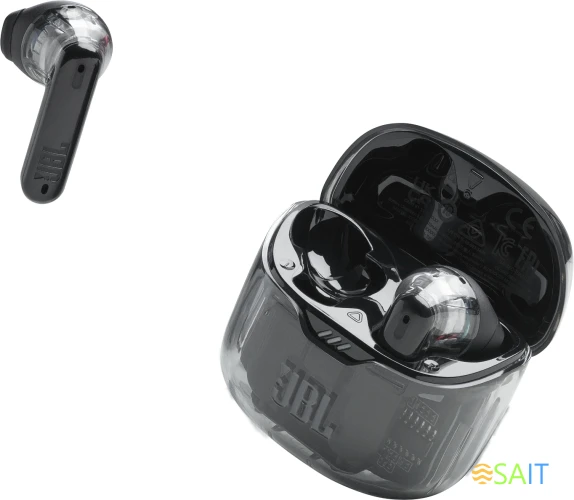 Гарнитура вкладыши JBL Tune Flex Ghost черный беспроводные bluetooth в ушной раковине (JBLTFLEXGBLK)