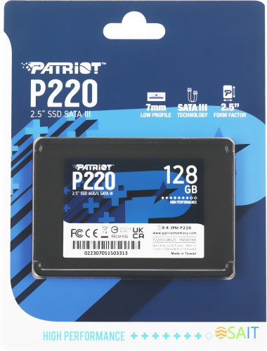 Накопитель SSD Patriot SATA-III 128GB P220S128G25 P220 2.5"