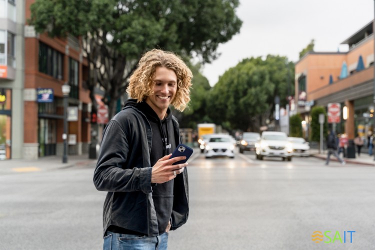 Чехол (клип-кейс) uBear для Apple iPhone 15 Plus Touch Mag Case with MagSafe темно-синий (CS271DB67TH-I23M)