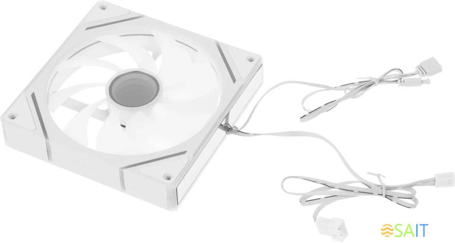 Вентилятор для корпуса Accord ACC-YF14 ARGB 140х140x25 белый 4-pin (ACC-YF14 ARGB WHITE) brown box