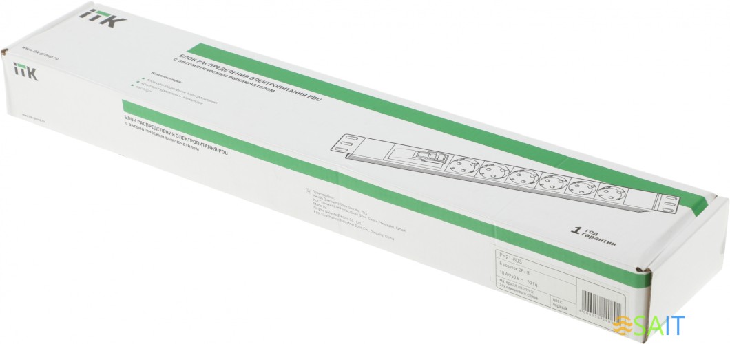 Блок распределения питания ITK PH21-6D3 гор.размещ. 6xSchuko базовые 16A C14