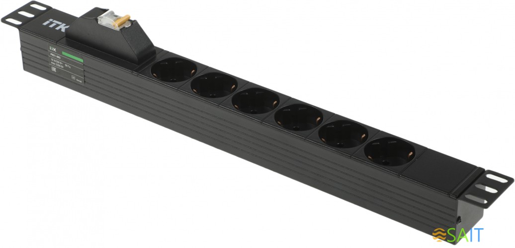 Блок распределения питания ITK PH21-6D3 гор.размещ. 6xSchuko базовые 16A C14