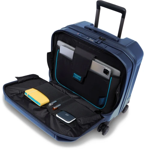 Чемодан Piquadro PQ LIGHT (BV6552PQL/BLUO) 23x41x40см 28л. поликарбонат синий