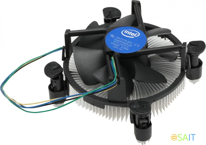 Устройство охлаждения(кулер) Intel E97378 Soc-1151/1200 черный 4-pin 18-38dB Al+Cu 95W 240gr brown box