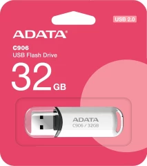 Флеш Диск A-Data 32Gb Classic C906 AC906-32G-RWH USB2.0 белый