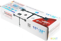 Кронштейн для мониторов Arm Media LCD-T13 черный 15"-32" макс.8кг настольный поворот и наклон верт.перемещ.