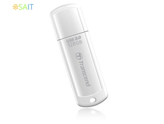 Флеш Диск Transcend 128Gb Jetflash 730 TS128GJF730 USB3.0 белый