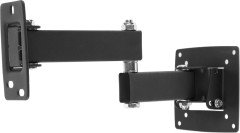 Кронштейн для телевизора Kromax OPTIMA-104 черный 10"-28" макс.25кг настенный поворотно-выдвижной и наклонный