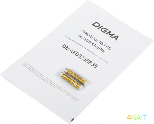 Телевизор LED Digma 32" DM-LED32SBB35 Яндекс.ТВ Slim Design черный/черный FULL HD 60Hz DVB-T DVB-T2 DVB-C DVB-S DVB-S2 USB WiFi Smart TV