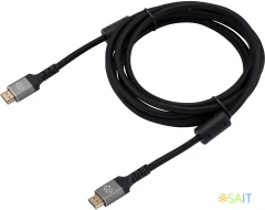 Кабель аудио-видео Digma HDMI (m)/HDMI (m) 3м. феррит.кольца позолоч.конт. черный (D-HDMI-2FF-V2.1-3M)