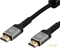 Кабель аудио-видео Digma HDMI (m)/HDMI (m) 3м. феррит.кольца позолоч.конт. черный (D-HDMI-2FF-V2.1-3M)