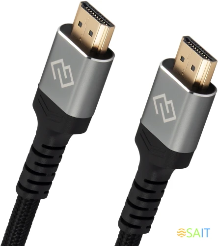 Кабель аудио-видео Digma HDMI (m)/HDMI (m) 3м. феррит.кольца позолоч.конт. черный (D-HDMI-2FF-V2.1-3M)