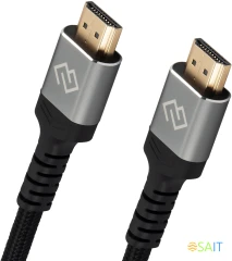 Кабель аудио-видео Digma HDMI (m)/HDMI (m) 3м. феррит.кольца позолоч.конт. черный (D-HDMI-2FF-V2.1-3M)