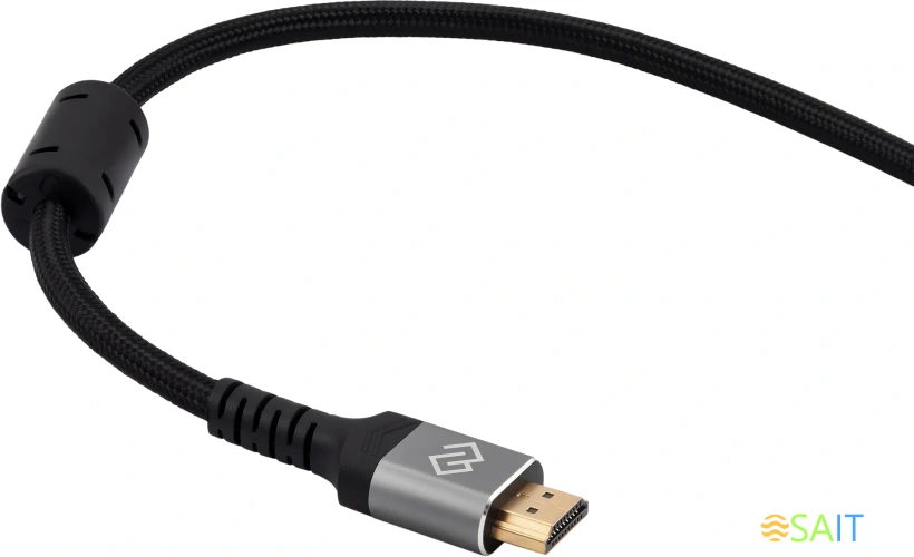 Кабель аудио-видео Digma HDMI (m)/HDMI (m) 3м. феррит.кольца позолоч.конт. черный (D-HDMI-2FF-V2.1-3M)