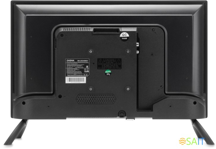 Телевизор LED Digma 24" DM-LED24SBB31 Яндекс.ТВ черный HD 60Hz DVB-T DVB-T2 DVB-C DVB-S DVB-S2 USB WiFi Smart TV