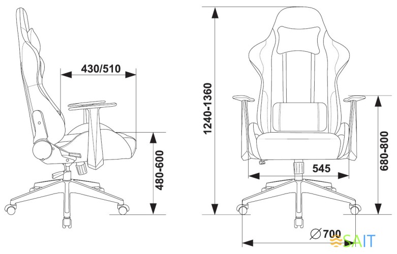 Кресло игровое Zombie Neo серый 3C1 с подголов. крестов. пластик