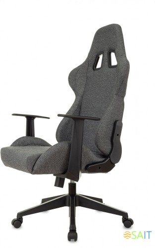 Кресло игровое Zombie Neo серый 3C1 с подголов. крестов. пластик