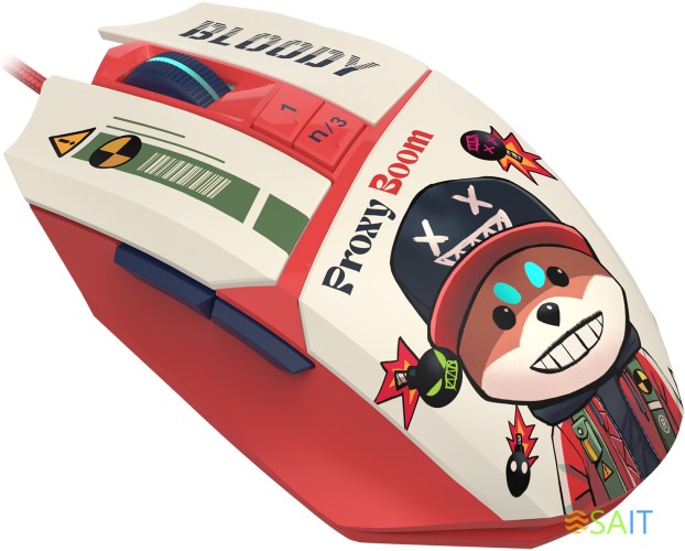 Мышь A4Tech Bloody W63 Max Proxy Boom рисунок оптическая (12000dpi) USB