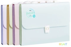 Папка-портфель Deli Colorful EF613 13 отдел. A4 полипропилен ассорти