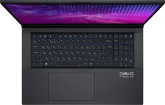 Ноутбук Osio CyberLine C170i-003 Core i7 12650H 16Gb SSD512Gb NVIDIA GeForce RTX4060 8Gb 17.3" IPS FHD (1920x1080) noOS dk.grey WiFi BT Cam 3410mAh