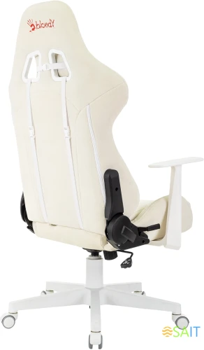 Кресло игровое A4Tech Bloody GC-570 белый сиденье белый с подголов. крестов. пластик пластик белый