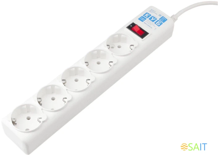 Сетевой фильтр Powercube SPG-B-15-WHITE 5м (5 розеток) белый (коробка)
