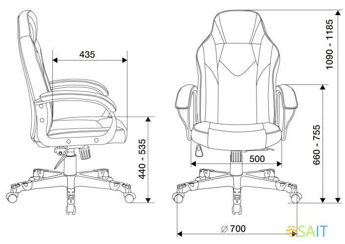 Кресло игровое Zombie GAME 17 черный/желтый эко.кожа/ткань крестов. пластик