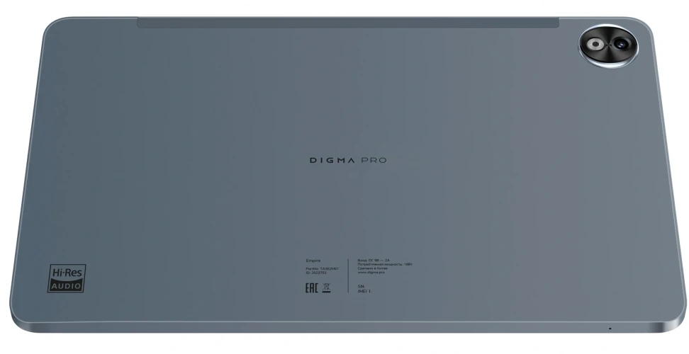 Планшет Digma Pro Empire G99 (2.2) 8C RAM8Gb ROM256Gb 12" In-Cell 2000x1200 4G Android 14 серый 16Mpix 8Mpix BT WiFi microSD 2Tb 10000mAh 1250hrs