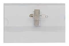 Бейдж Silwerhof 380012-00 90х56мм горизонтальный булавка+зажим