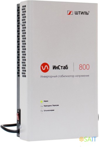 Стабилизатор напряжения Штиль ИнСтаб IS800 600Вт 800ВА белый