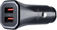 Автомобильное зар./устр. Buro BUCM1 18W 3A (QC) 2xUSB универсальное черный (BUCM18P200BK)