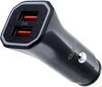 Автомобильное зар./устр. Buro BUCM1 18W 3A (QC) 2xUSB универсальное черный (BUCM18P200BK)