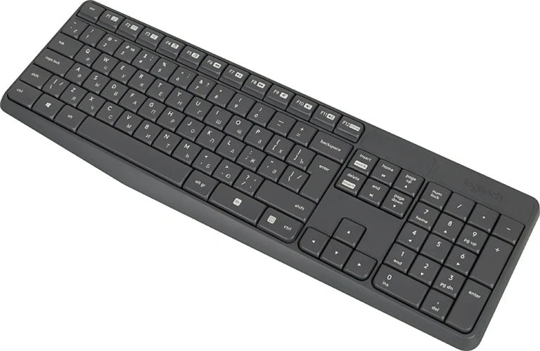 Клавиатура + мышь Logitech MK235 клав:серый мышь:серый USB беспроводная (920-007948)