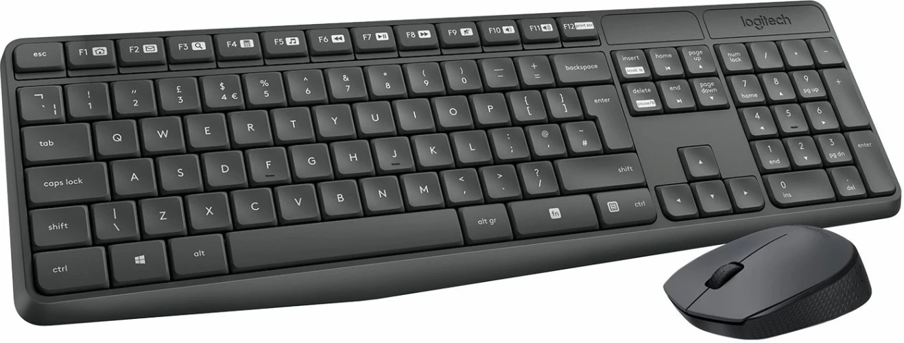Клавиатура + мышь Logitech MK235 клав:серый мышь:серый USB беспроводная (920-007948)